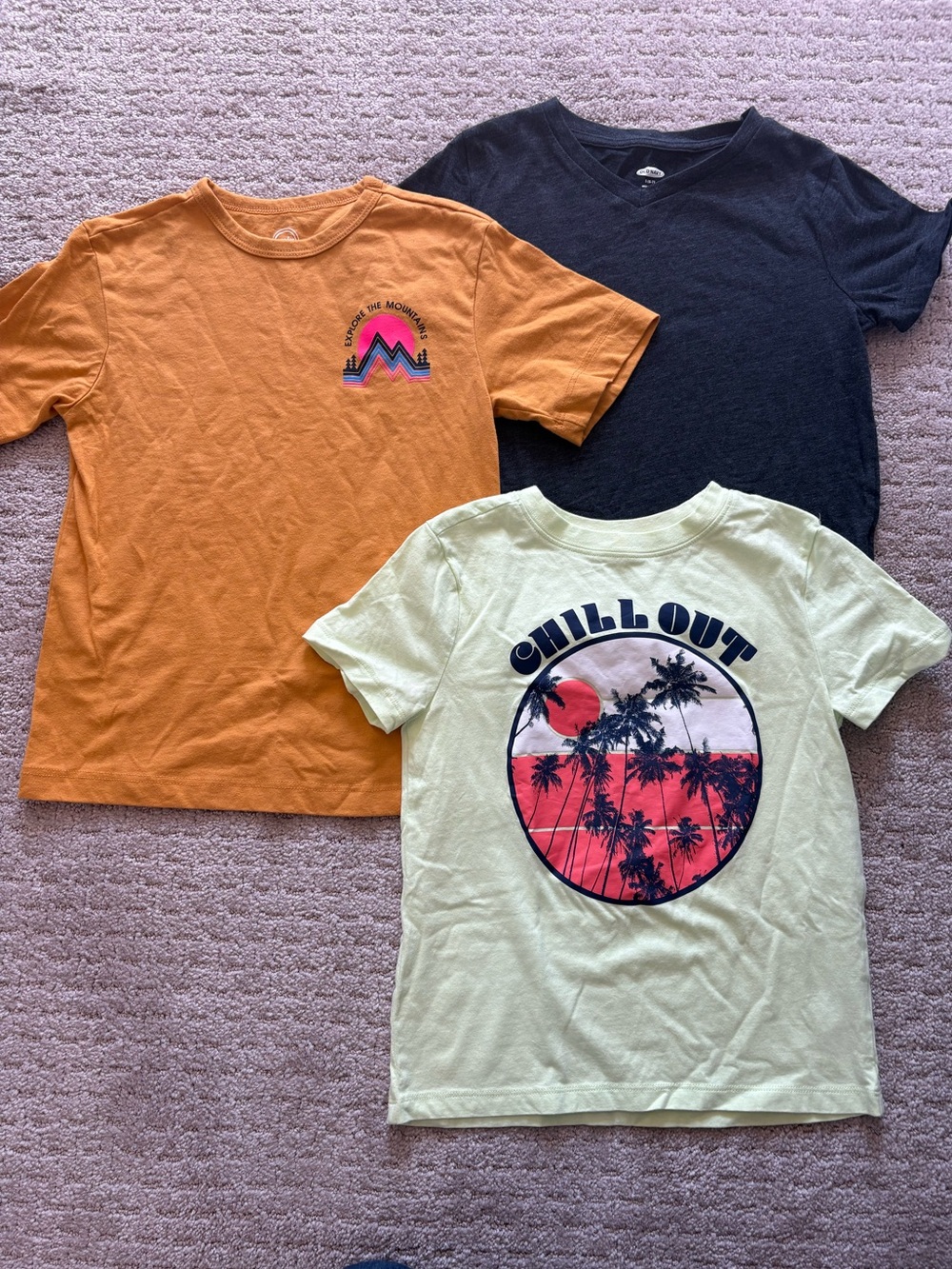 Lot of Boys S Small 6/7 Summer Travel Chill Nature T-shirts Shirts EUC